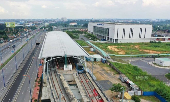 Tàu Metro Thủ Thiêm đi sân bay Long Thành